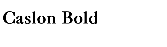 Caslon-Bold font preview