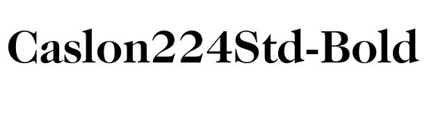 Caslon224Std-Bold font preview