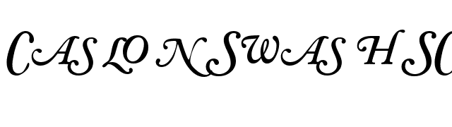 CaslonSwashSCapsSSK SemiBoldItalic font preview