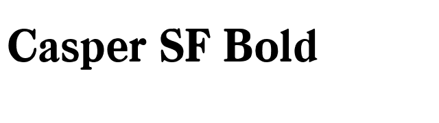 Casper SF Bold font preview