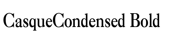 CasqueCondensed Bold font preview