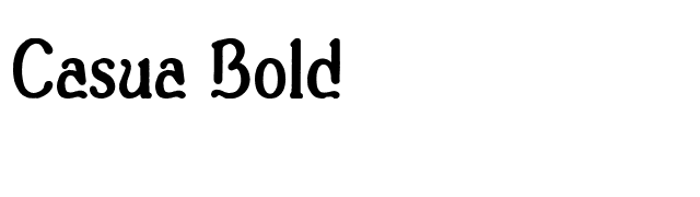 Casua_Bold font preview