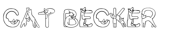 Cat Becker font preview