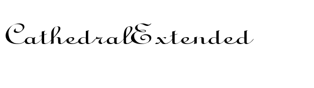 CathedralExtended font preview