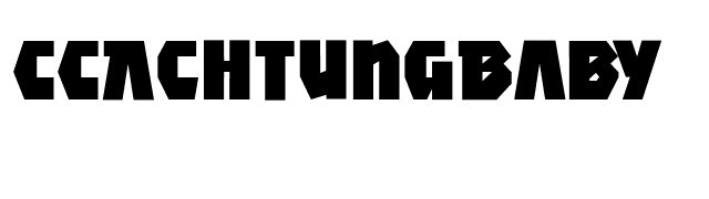 CCAchtungBaby font preview