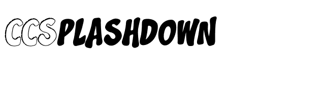 CCSplashdown font preview