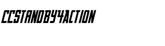 CCStandBy4Action font preview