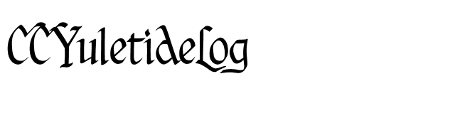 CCYuletideLog font preview