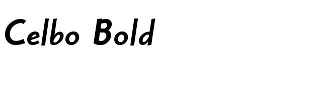 Celbo Bold font preview