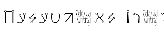 Celestial Writing Font - FontPalace.com