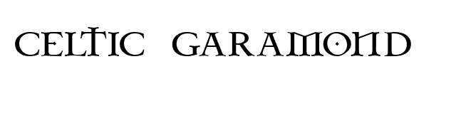 Celtic Garamond font preview