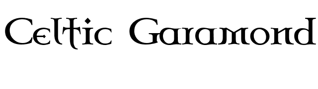 Celtic Garamond the 2nd font preview