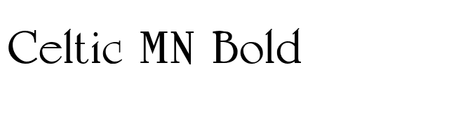 Celtic MN Bold font preview