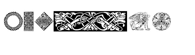 Celtic Patterns font preview