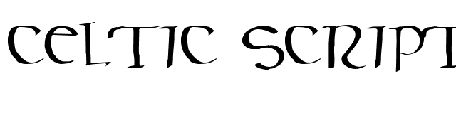 Celtic Script font preview