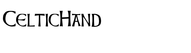 CelticHand font preview