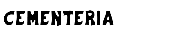 Cementeria font preview