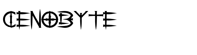 Cenobyte font preview