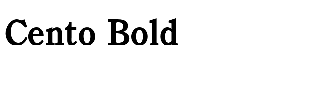 Cento Bold font preview