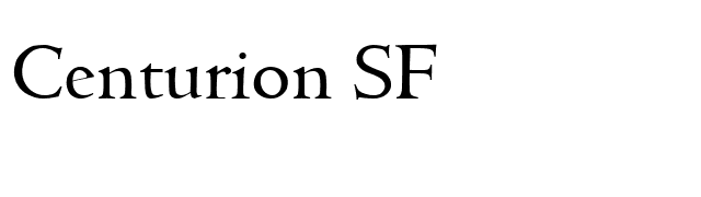 Centurion SF font preview