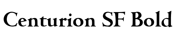 Centurion SF Bold font preview