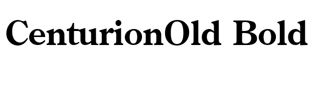 CenturionOld Bold font preview