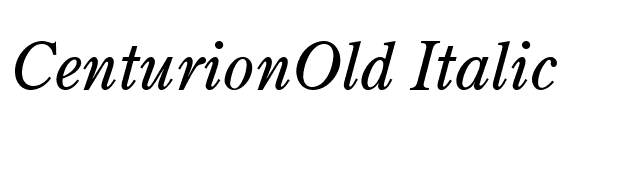 CenturionOld Italic font preview