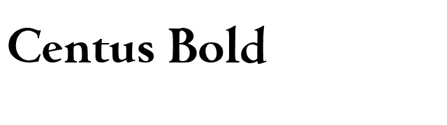 Centus Bold font preview