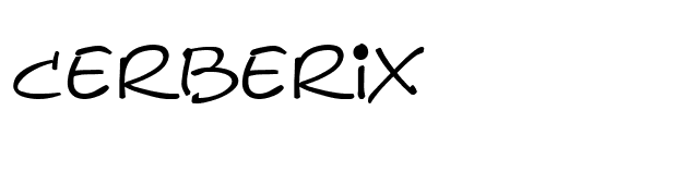 Cerberix font preview