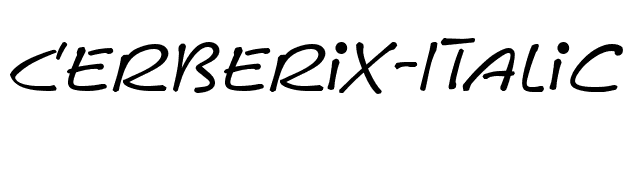 Cerberix-Italic font preview