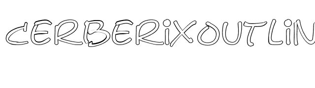 CerberixOutline font preview