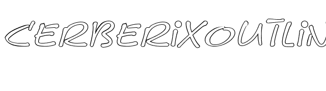 CerberixOutline-Italic font preview