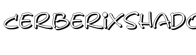 CerberixShadow font preview