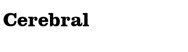 Cerebral font preview