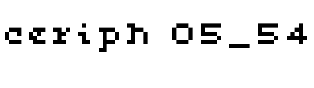 ceriph 05_54 font preview