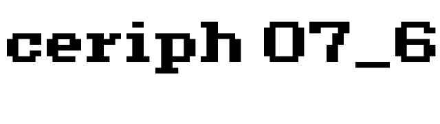 ceriph 07_63 font preview