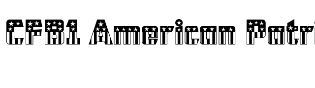 CFB1 American Patriot SOLID 2 Normal font preview