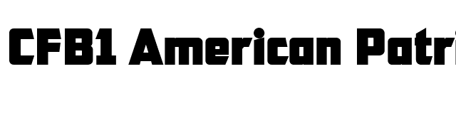 CFB1 American Patriot SOLID 2 Normal Italic font preview