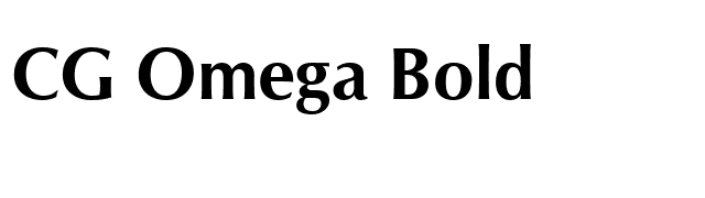 cg omega bold font free download mac