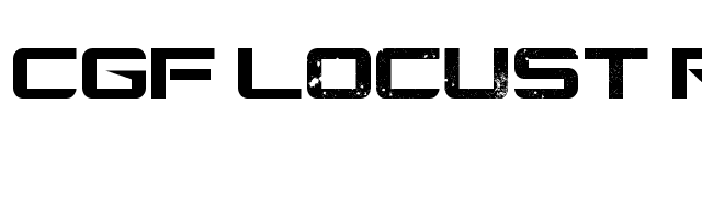 CGF Locust Resistance font preview