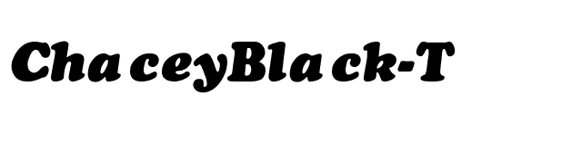 ChaceyBlack-Thin-Italic font preview