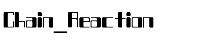 Chain_Reaction font preview