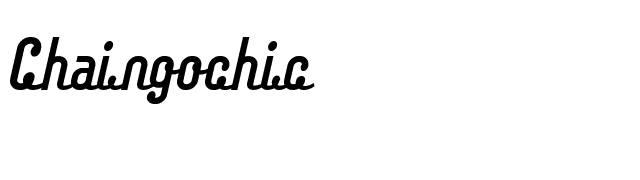 Chaingochic font preview