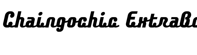 Chaingochic ExtraBold font preview