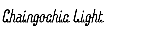 Chaingochic Light font preview