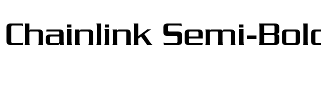 Chainlink Semi-Bold font preview