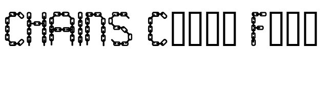 CHAINS Color Fill font preview