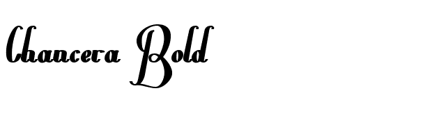 Chancera Bold font preview