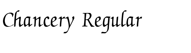 Chancery-Regular font preview