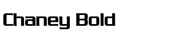 Chaney Bold font preview